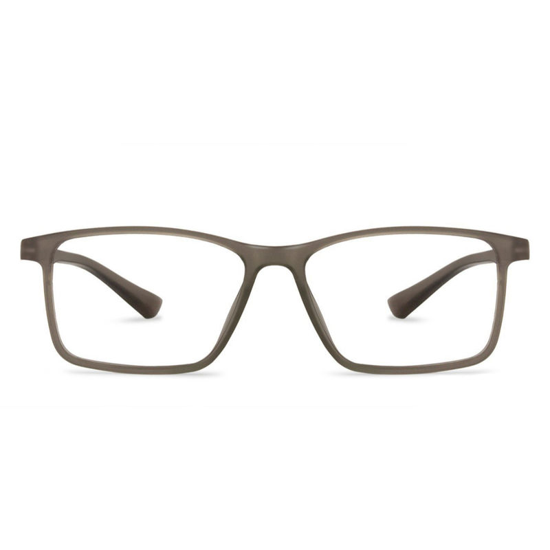 Lenskart Blu Grey Rectangle Medium Blue Cut AntiGlare Zero Power