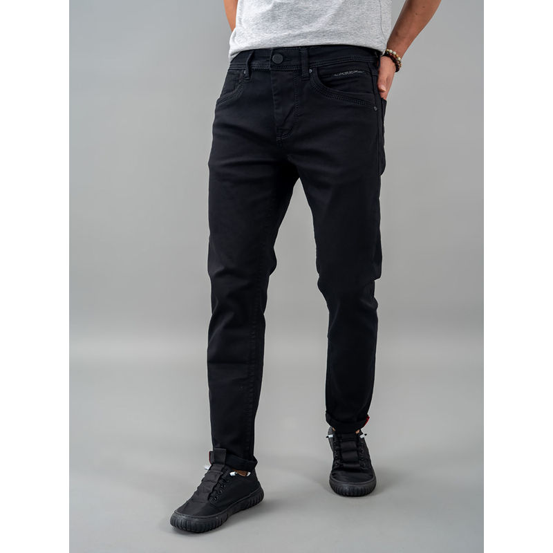 ROOKIES Black 5 Pocket Low-Rise Straight Jeans (34)