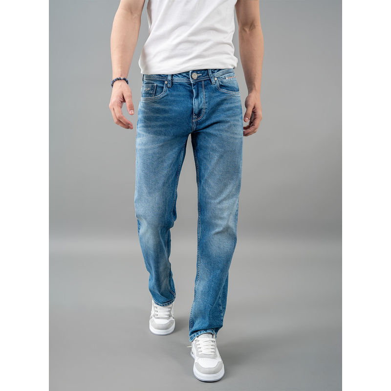 ROOKIES Blue 5 Pocket Straight Fit Jeans (36)