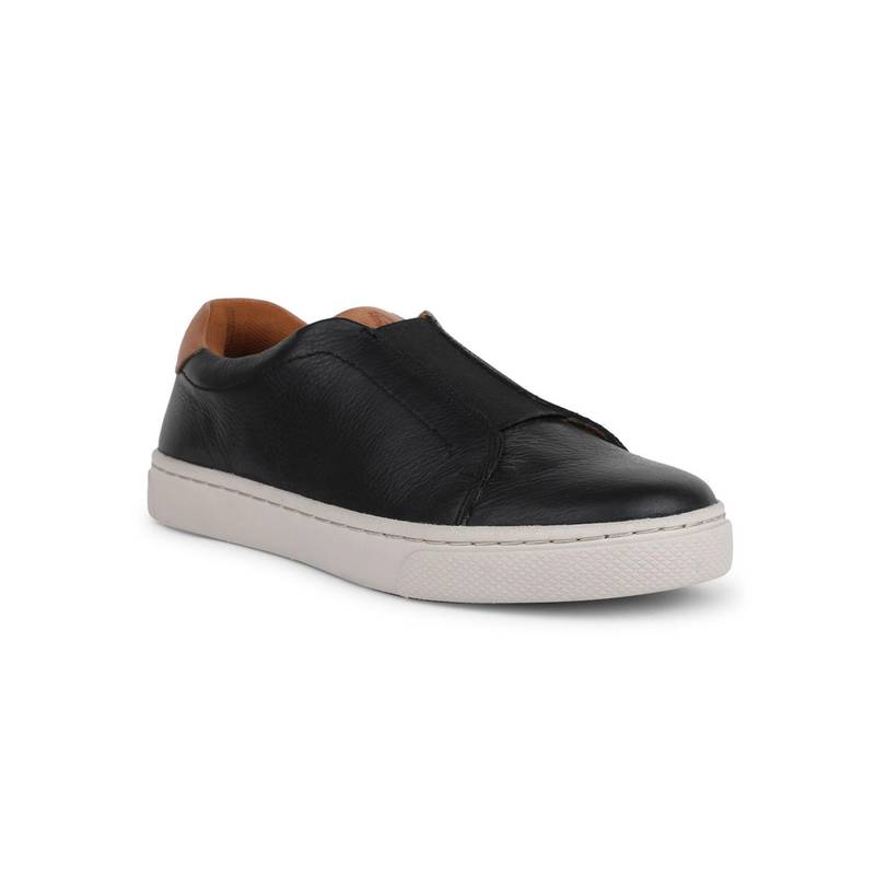 Hush Puppies Women Stylish and Comfortable Casual Slip-On Black Sneakers (UK 7)