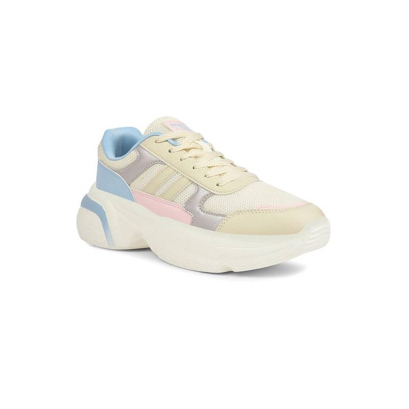 North Star Women Casual Lace-Ups Beige Sneakers (UK 5)