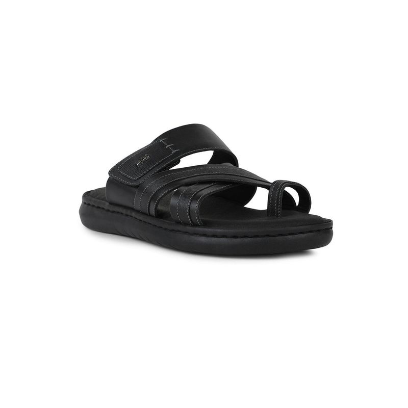 Scholl Men Stylish Toe Ring Black Sandals (UK 7)