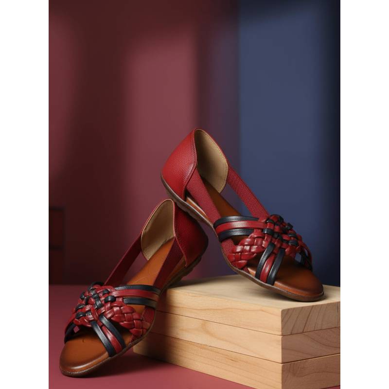 EZOK W-1202 Lightweight Comfort Red Sandals (EURO 36)