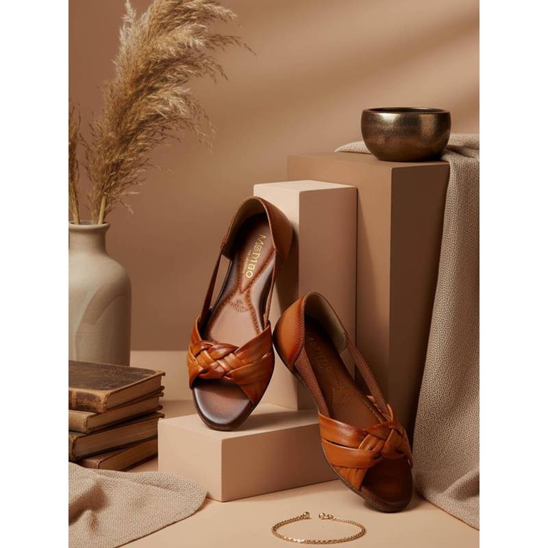 EZOK W-1203 Lightweight Comfort Tan Sandals (EURO 37)