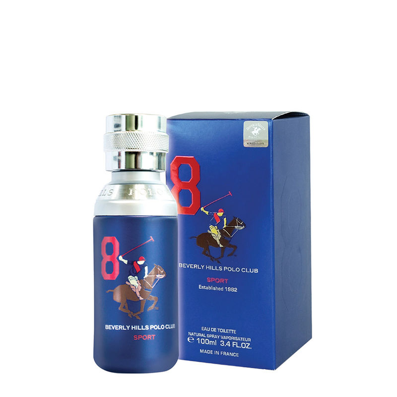 Beverly Hills Polo Club Sport No. 8 Long Lasting EDT For Men