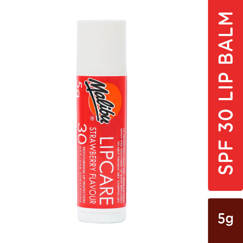 Buy Malibu Strawberry Lip Balm SPF 30 Vegan Online