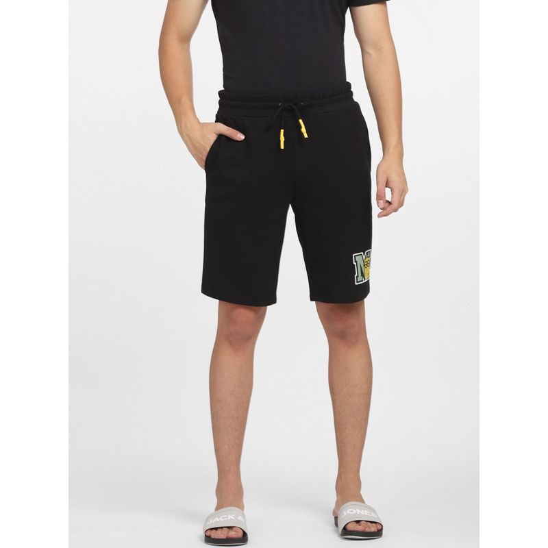 Jack & Jones Minion Black Mid Rise Printed Shorts (S)