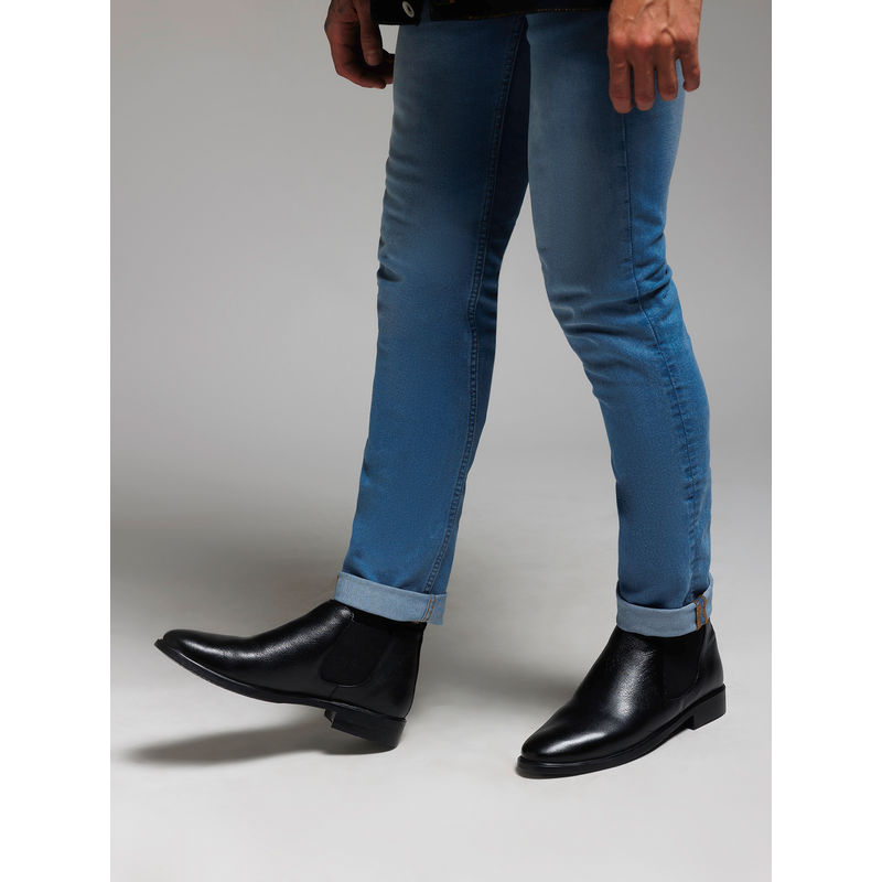 Zoom Shoes Mens Slip On Chelsea Boots - Black (UK 8)