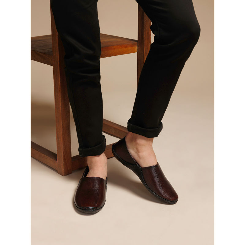 Zoom Shoes Mens Slip On Loafers And Moccasins - Brown (UK 8)