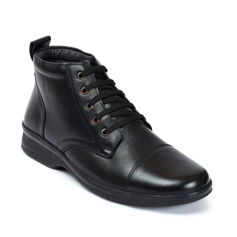 Zoom Shoes Mens Lace-Ups Casual Boots - Black (UK 7)