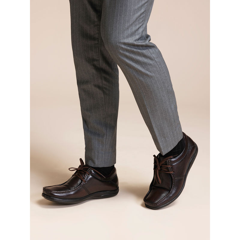 Zoom Shoes Mens Lace-Ups Derbies - Brown (UK 8)