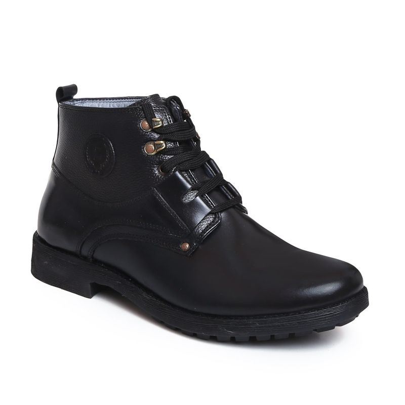 Zoom Shoes Mens Lace-Ups Casual Boots - Black (UK 5)