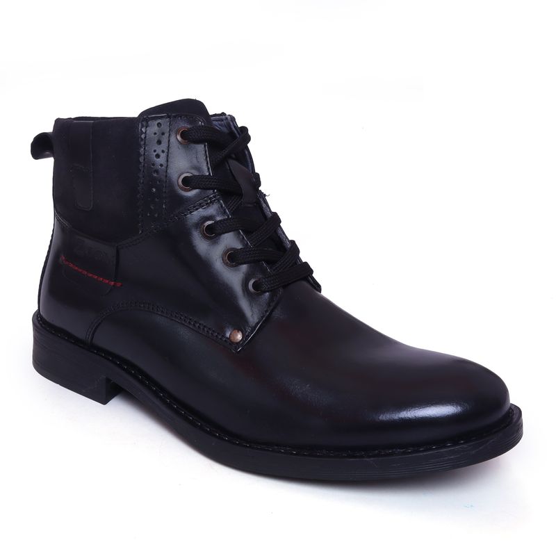 Zoom Shoes Mens Lace-Ups Casual Boots - Black (UK 8)