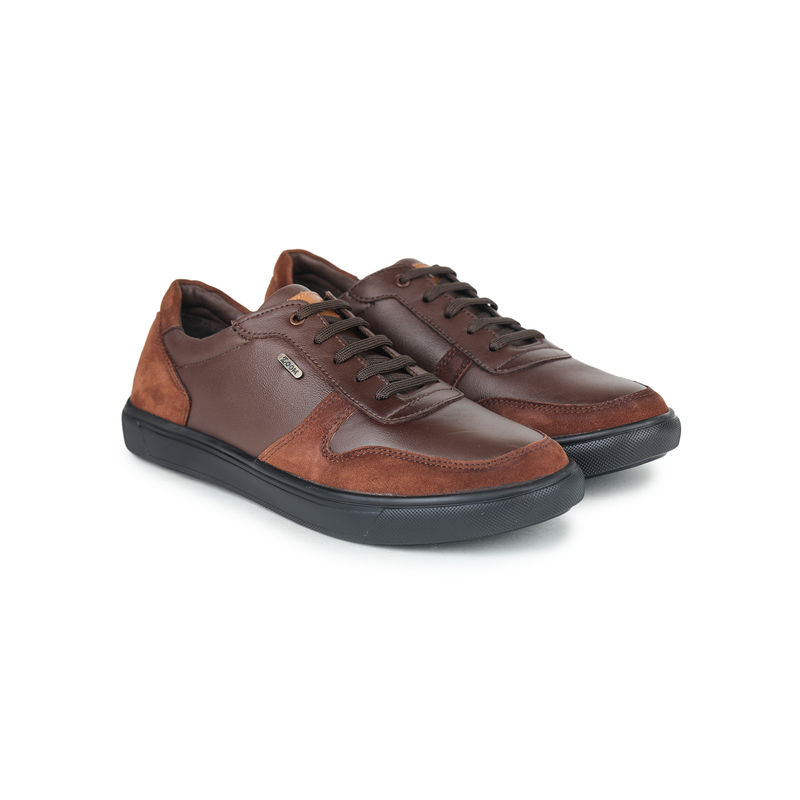 Zoom Shoes Mens Lace-Ups Sneakers - Brown (UK 7)