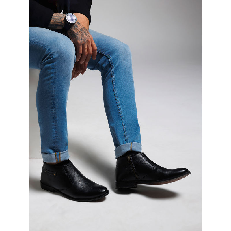 Zoom Shoes Mens Slip On Chelsea Boots - Black (UK 9)