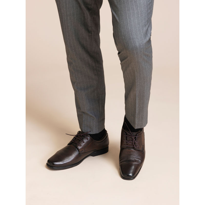 Zoom Shoes Mens Lace-Ups Derbies - Brown (UK 11)