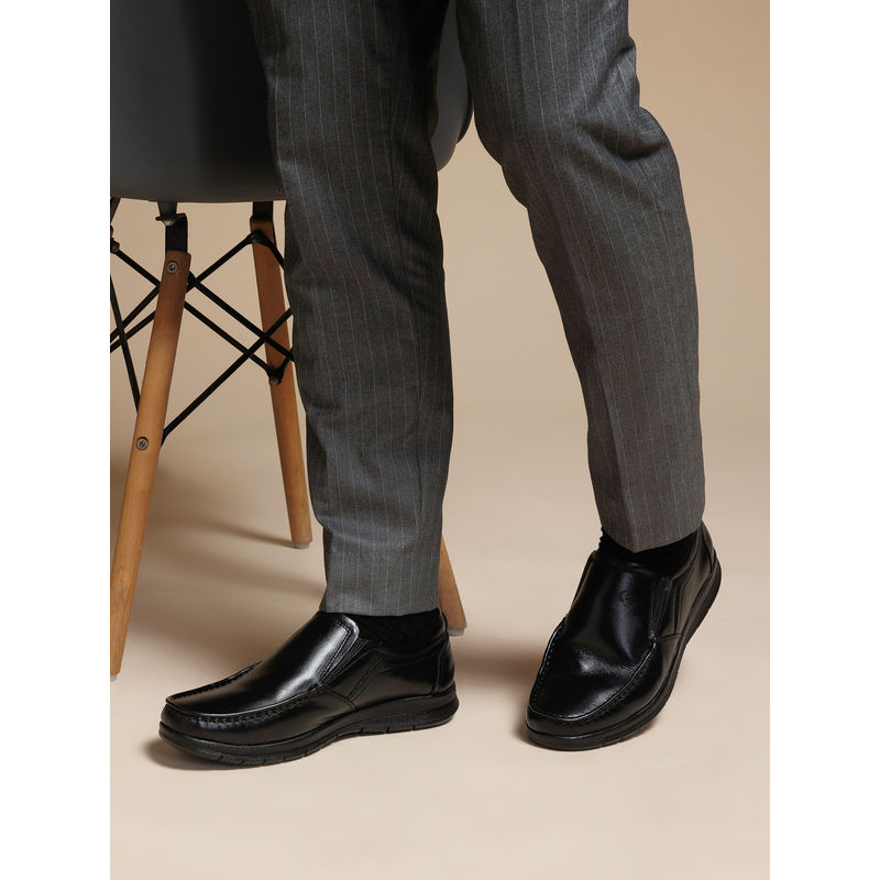 Zoom Shoes Mens Slip On Loafers And Moccasins - Black (UK 11)