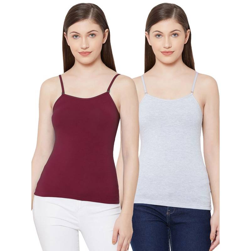 Juliet Women's Camisole Pack Of 2 JSC-818 - Multi-Color (S)