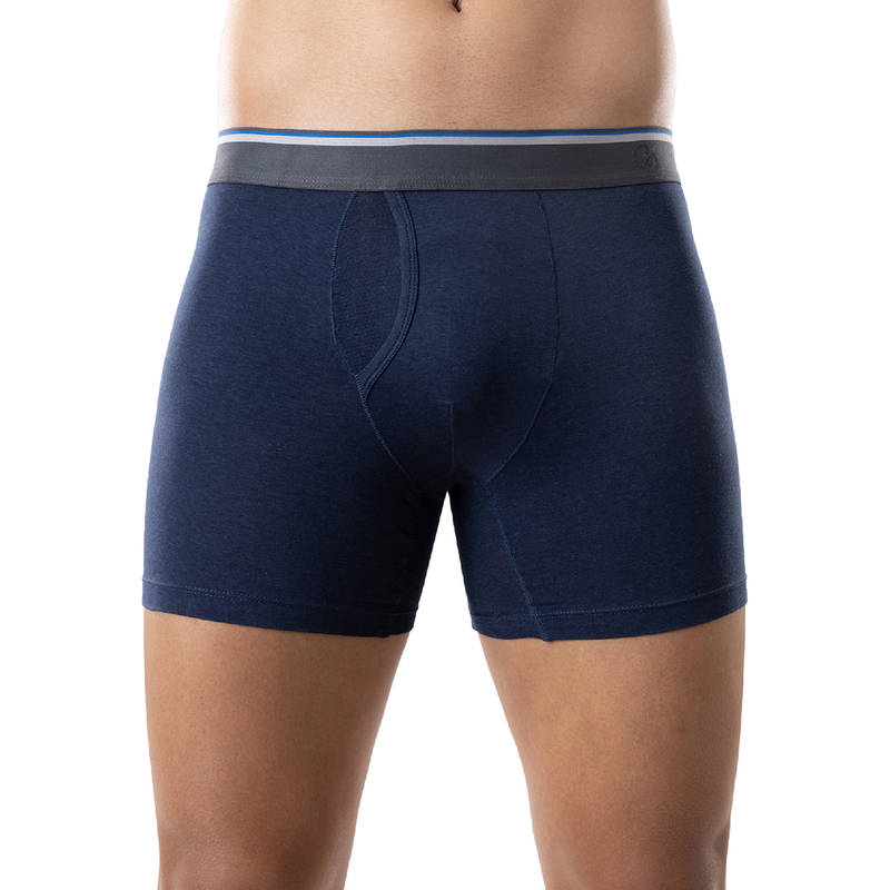 GLOOT Anti Odor Cotton Tencel Cooling Boxer Brief-GLI003-Dress Blues (S)