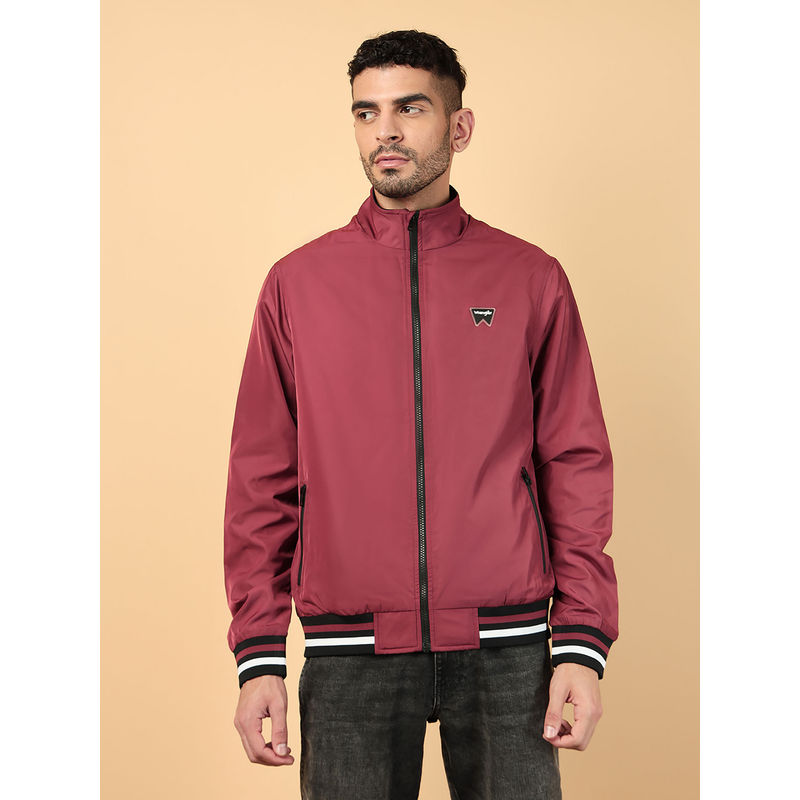 Wrangler Men's Solid Red Jacket (M)