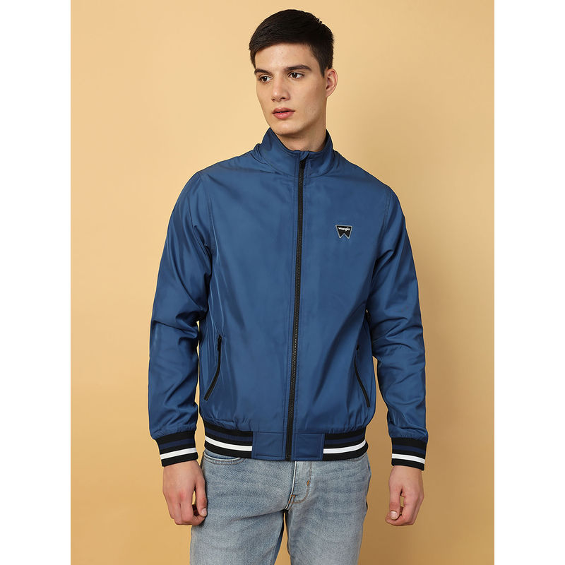 Wrangler Men's Solid Blue Jacket (2XL)