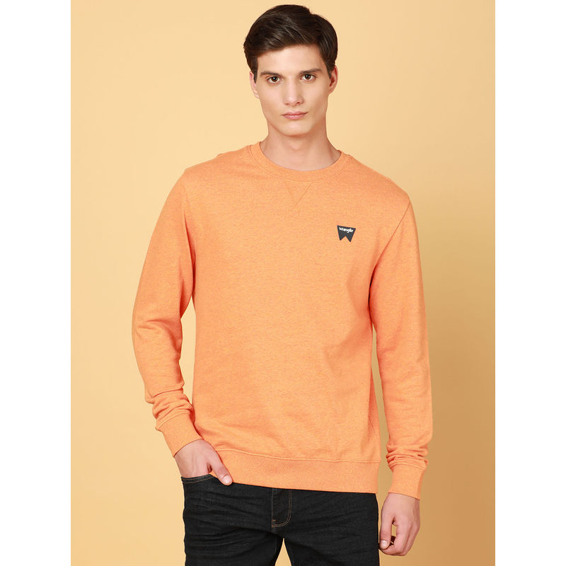 Wrangler Men's Orange Sweatshirt (XL)