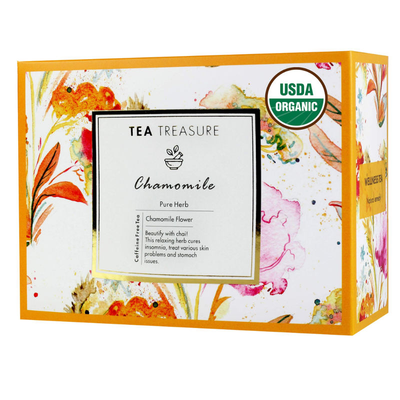 Tea Treasure Pure Chamomile Tea 18 Pyramid Tea Bags