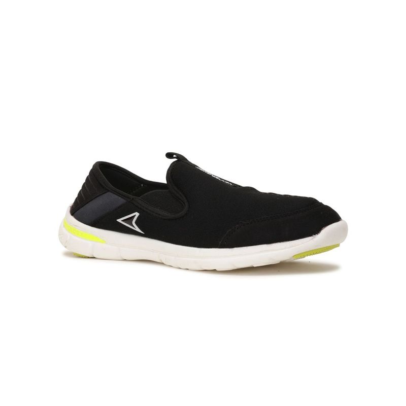 Power Solid/Plain Black Walking Shoes (UK 4)
