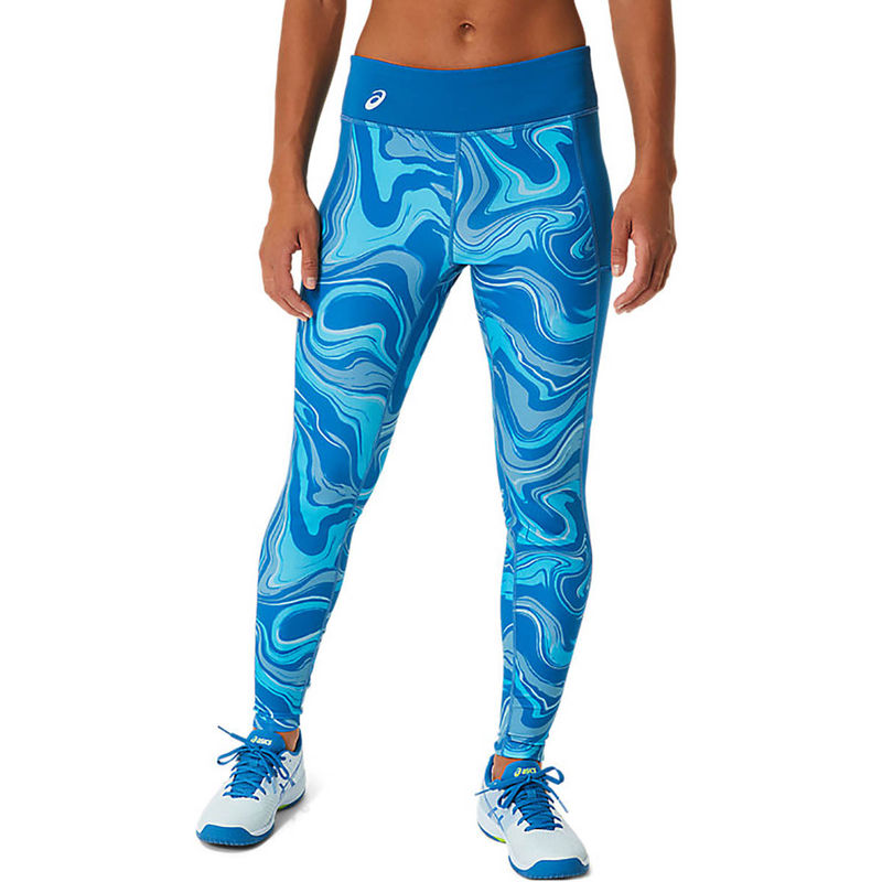 ASICS Printed Blue Women's Tight (XS)