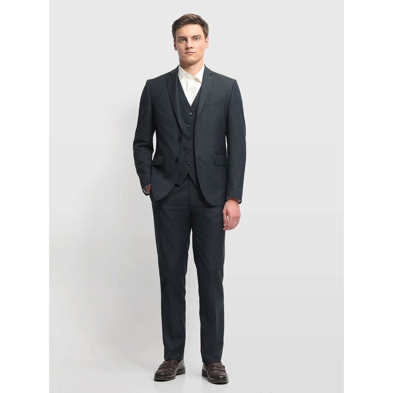 Arrow Olive Tailored Self Design Fit Three Piece Suit (42)
