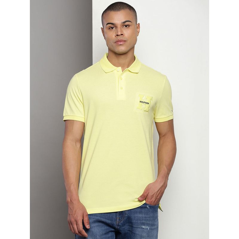 Tommy Hilfiger Mens Yellow Polo T-Shirt (S)