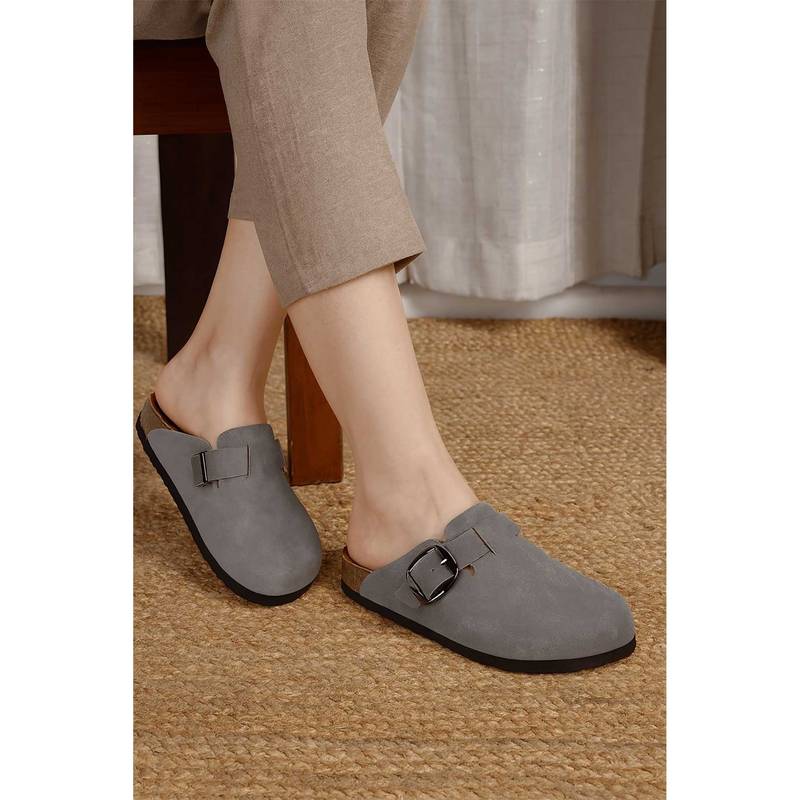 LYDC LONDON Women Metallic Pu Slip On Mules (UK 7)