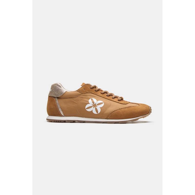 Oroh Women Tan Leather Lace-Ups Sneakers (EURO 36)