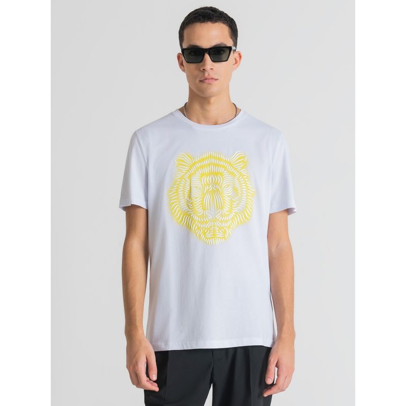 Antony Morato Mens Printed White T-Shirt (M)