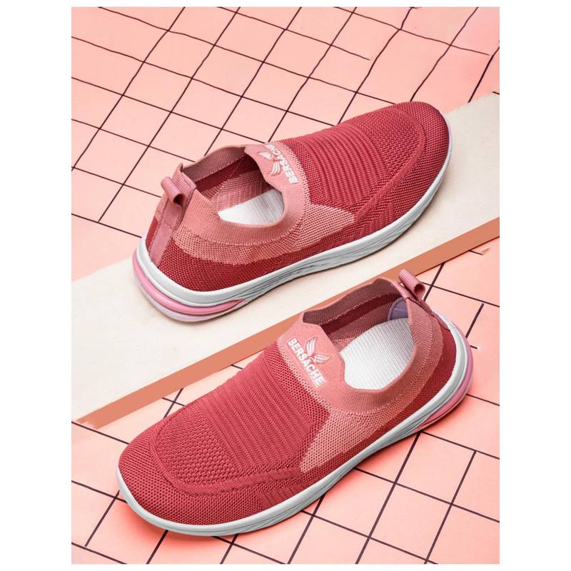 BERSACHE Premium Sports Trending Running Pink Shoes for Women's (UK 6)