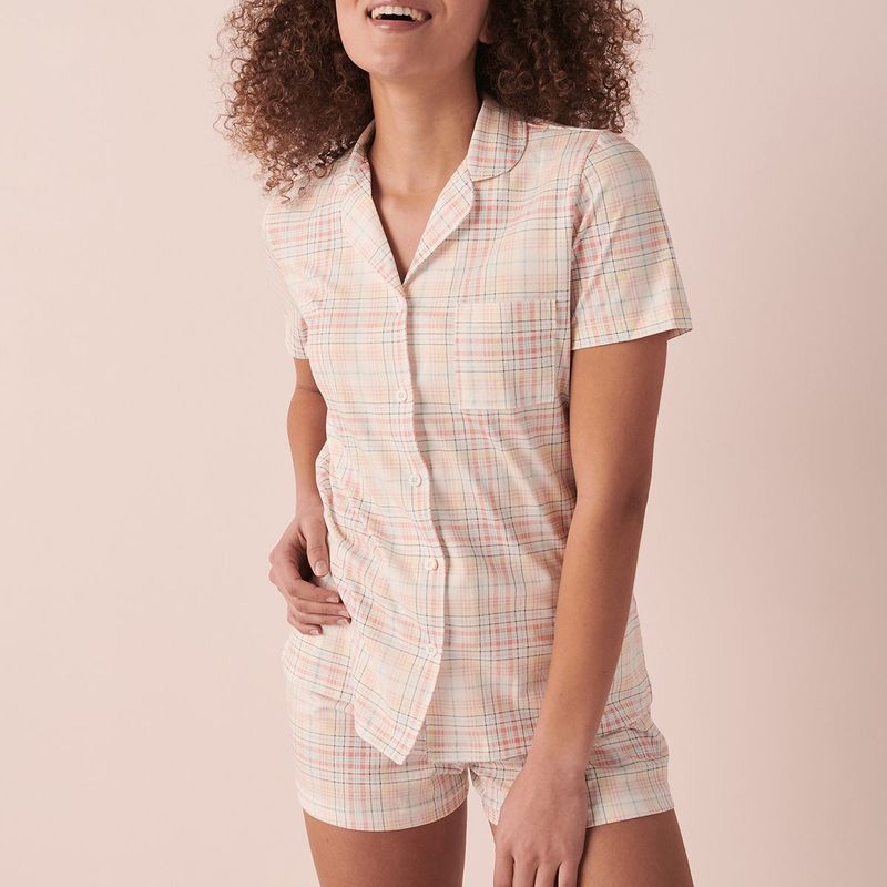 La Vie En Rose Printed Shirt and Shorts (Set of 2) (L)