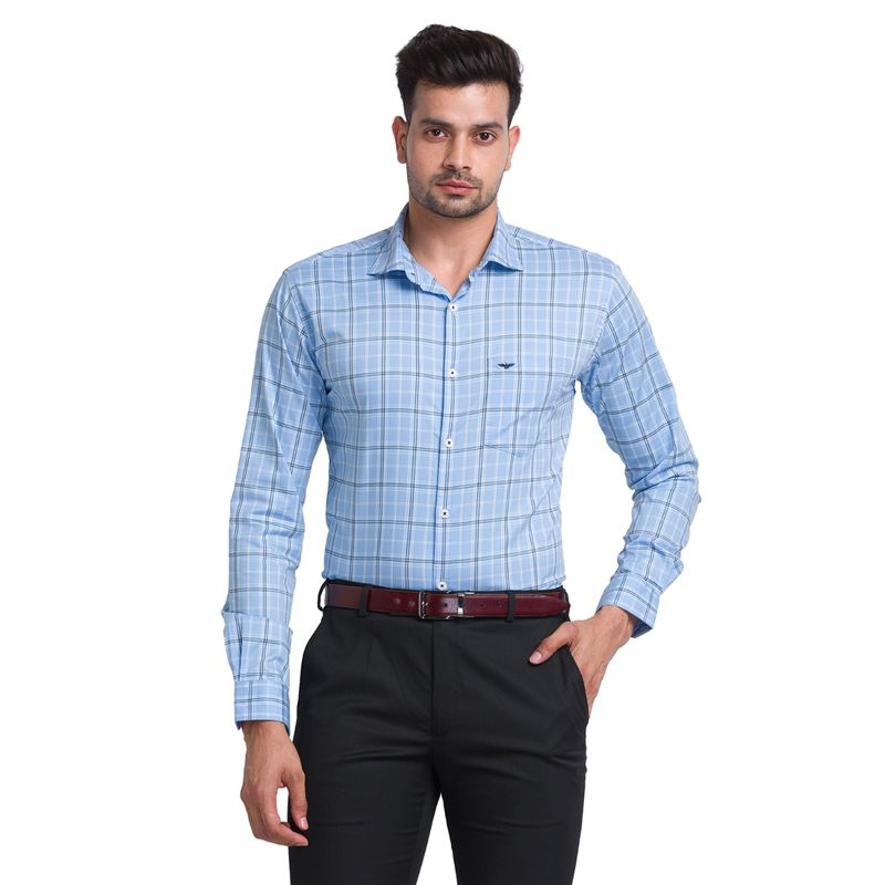 Park Avenue Medium Blue Shirt (39)