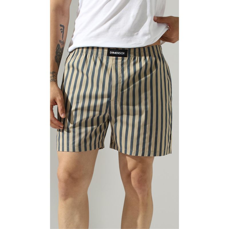DaMENSCH Men Breeze Ultra-Light Printed Cotton Boxer Short (S)