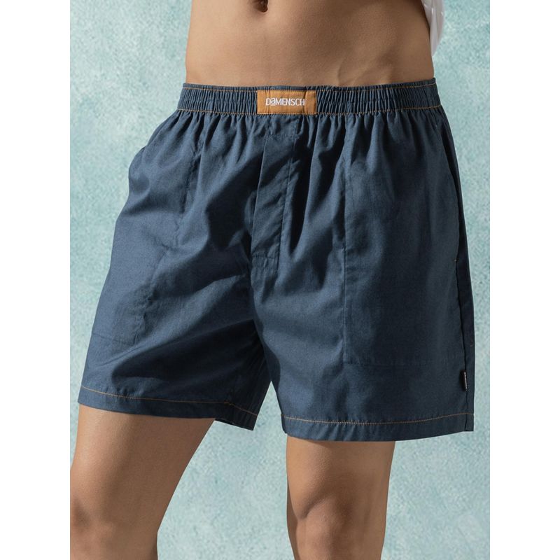 DaMENSCH Men Ultra Light Relaxed Fit Premium Cotton Jean-Z Boxers (M)
