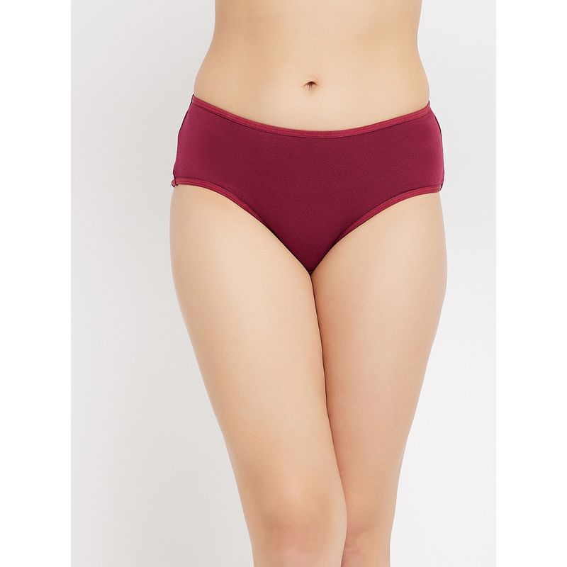 Clovia Cotton Spandex Medium waist Outer elastic Hipster Panty (3XL)