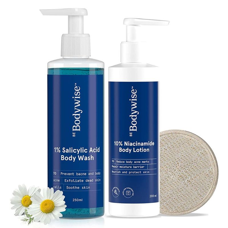 Be Bodywise 1 Salicylic Acid Body Wash + Loofah &10 Niacinamide Body