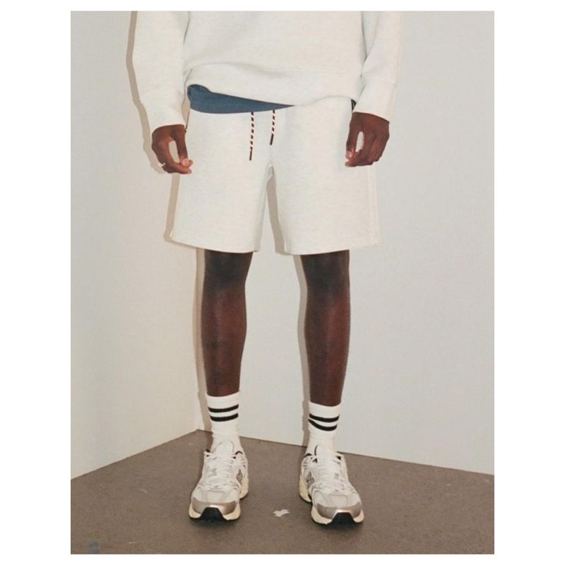 American Eagle Men Beige 24/7 8 Inches Jogger Grey Shorts (36)