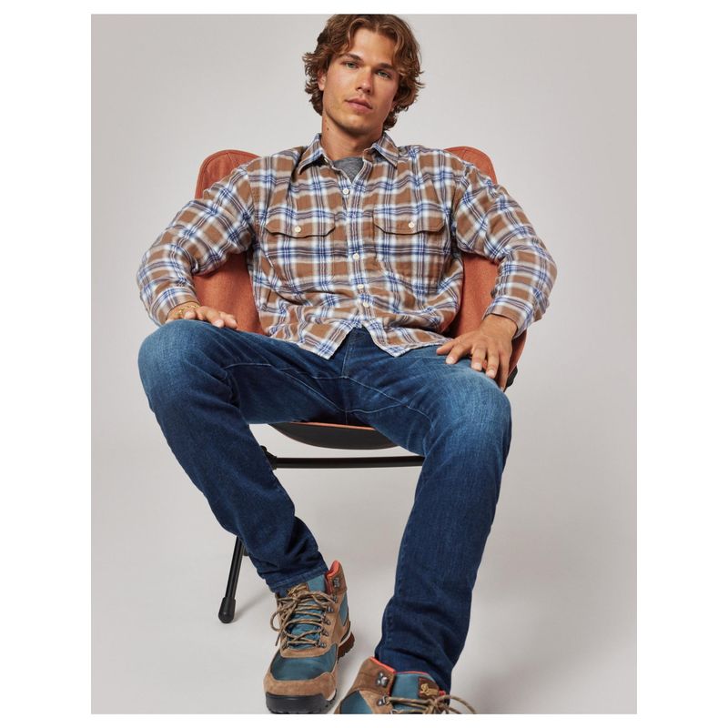 American Eagle Men Blue 24/7 Athletic Skinny Jeans (34 x 30)