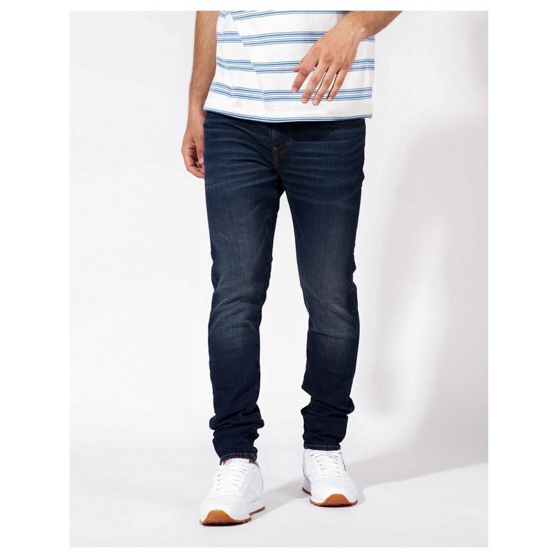 American Eagle Men Navy Air Flex+ Athletic Skinny Jeans (33 x 30)