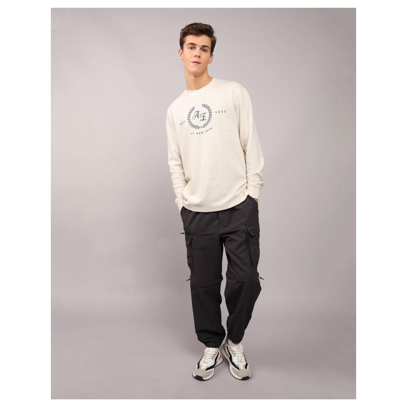 American Eagle Ae Zip-Off Black Cargo Pant (34)