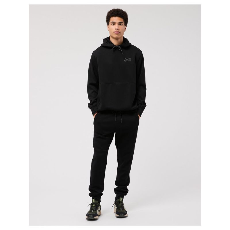 American Eagle Men's Black Hoodie (2XL)