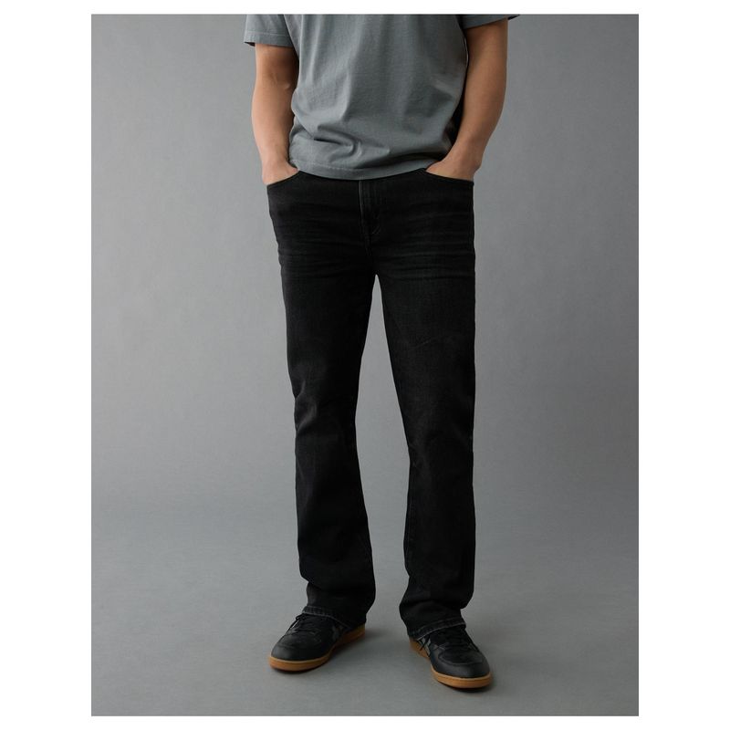 American Eagle Men Always Black Easyflex Slim Bootcut Jeans (29)