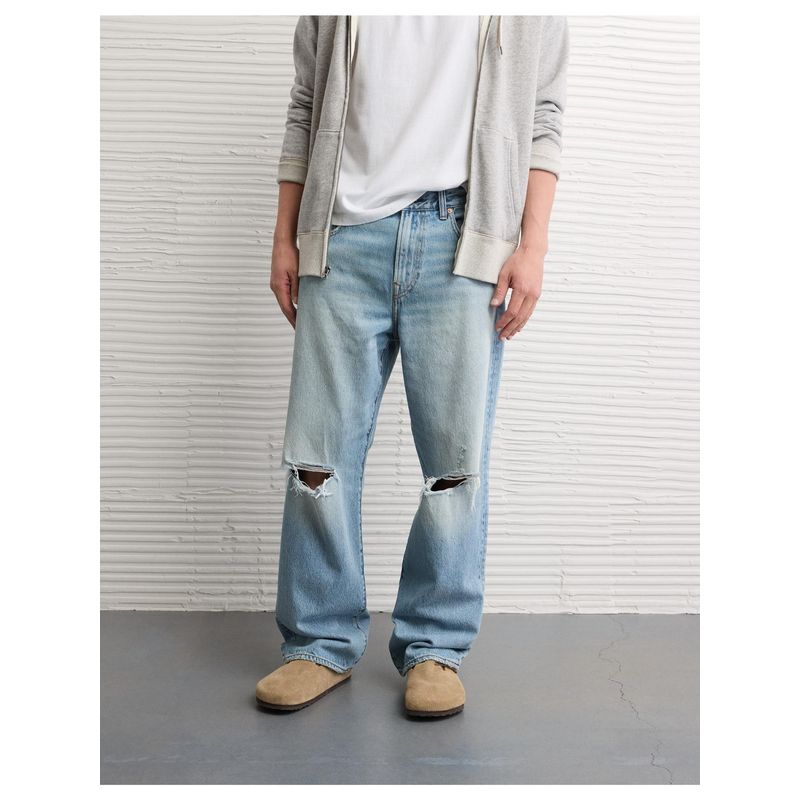 American Eagle Men Blue Loose Fit Jeans (29)