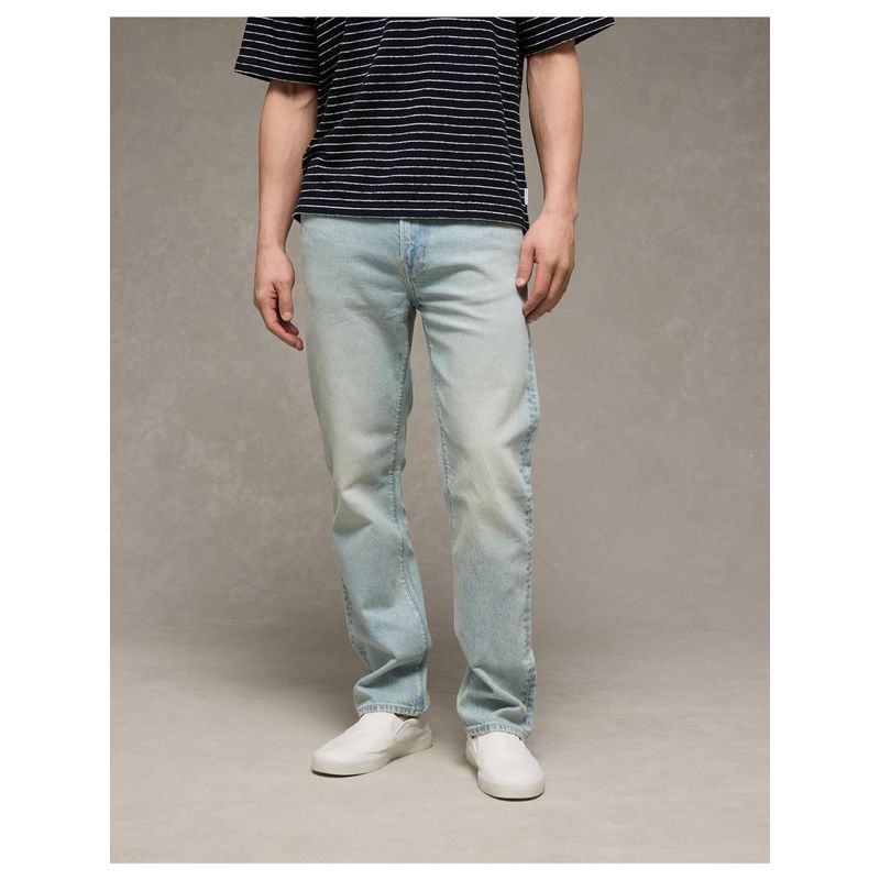 American Eagle Men Blue Easy Flex Fibers Original Straight Jeans (29)