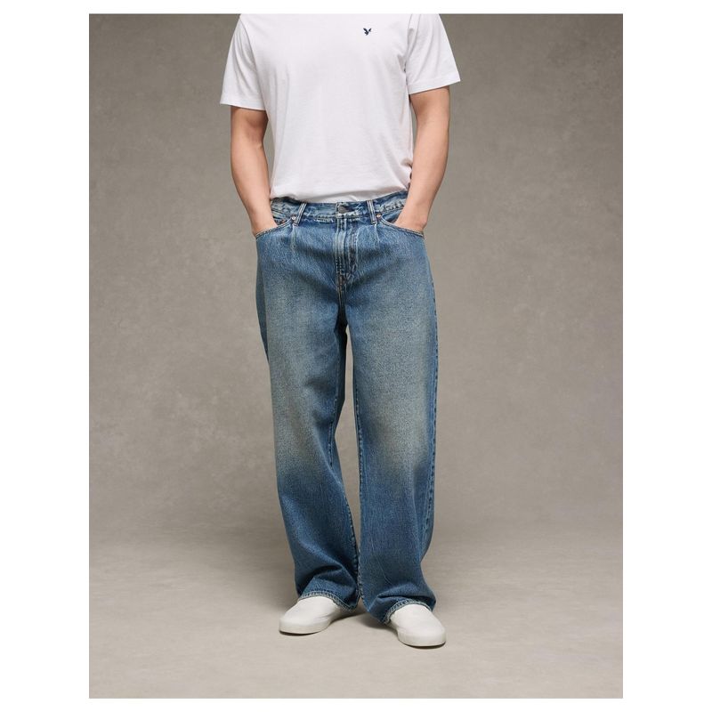 American Eagle Men Blue Baggy Jeans (31)
